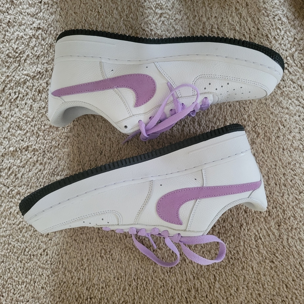 Nike air force 1 1031 lilac purple and white sneakers